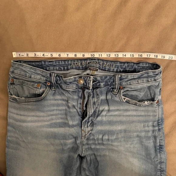 American Eagle AirFlex+ Slim Straight Fit Jeans - Men’s 38x30 - Picture 3 of 10